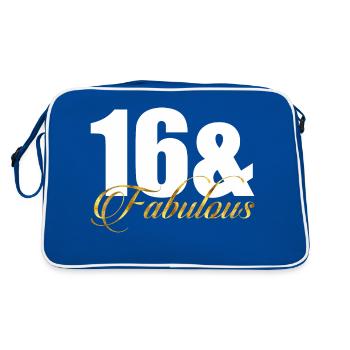 16 & Fabuleux - Sac Retro - bleu/blanc - Dos