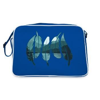 randonnée en montagne trekking bivouac randonnée - Sac Retro - bleu/blanc - Dos