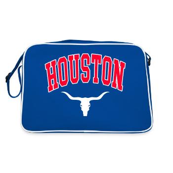 houston longhorn - Sac Retro - bleu/blanc - Dos