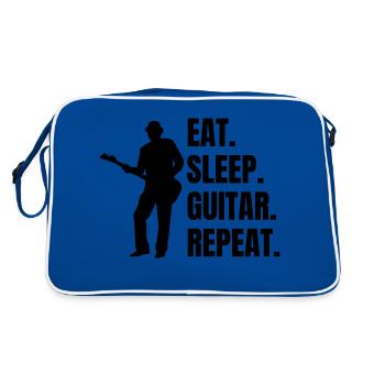 Guitariste Musicien Guitariste Groupe de musique Guitare - Sac Retro - bleu/blanc - Dos