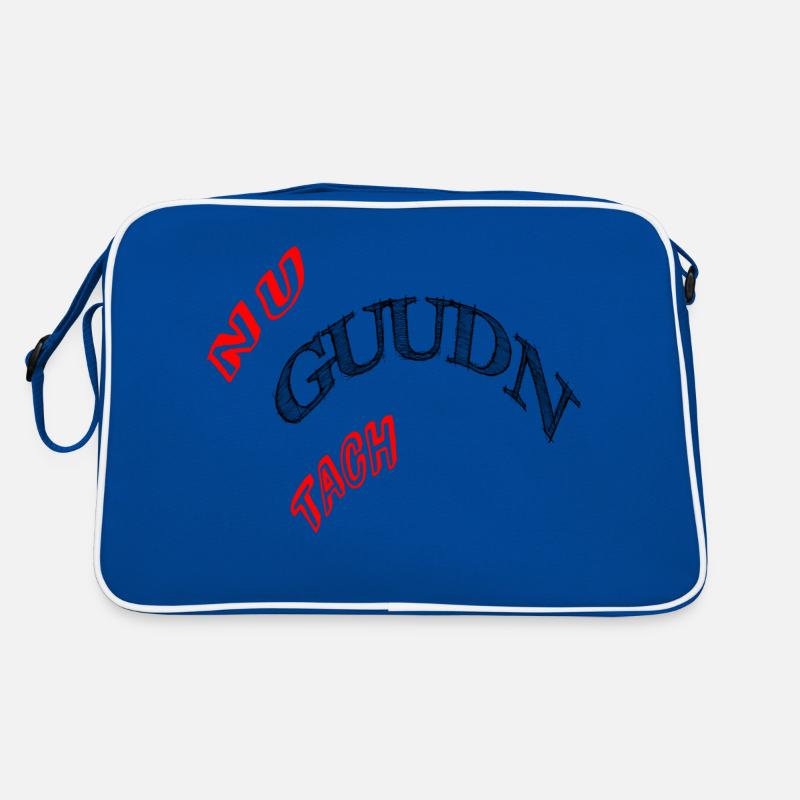 Nu Guudn Daach - Retro Tasche - Blau/Weiß