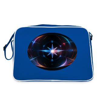 Supernova No.4 by Cora.Art - Retro Bag - blue/white - Back