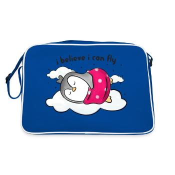 I Believe I Can Fly - Retro Bag - blue/white - Back