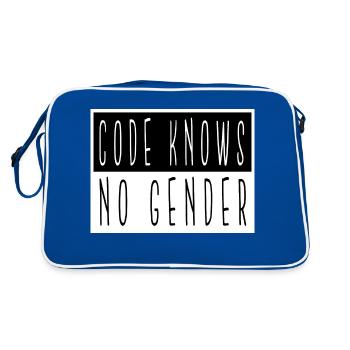 clinical informatics specialisttshirts sayings - Retro Bag - blue/white - Back
