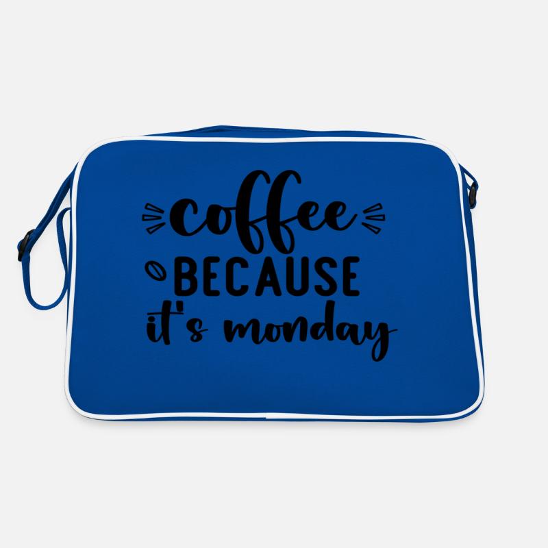 Coffee Because It´s Monday Retro Tasche