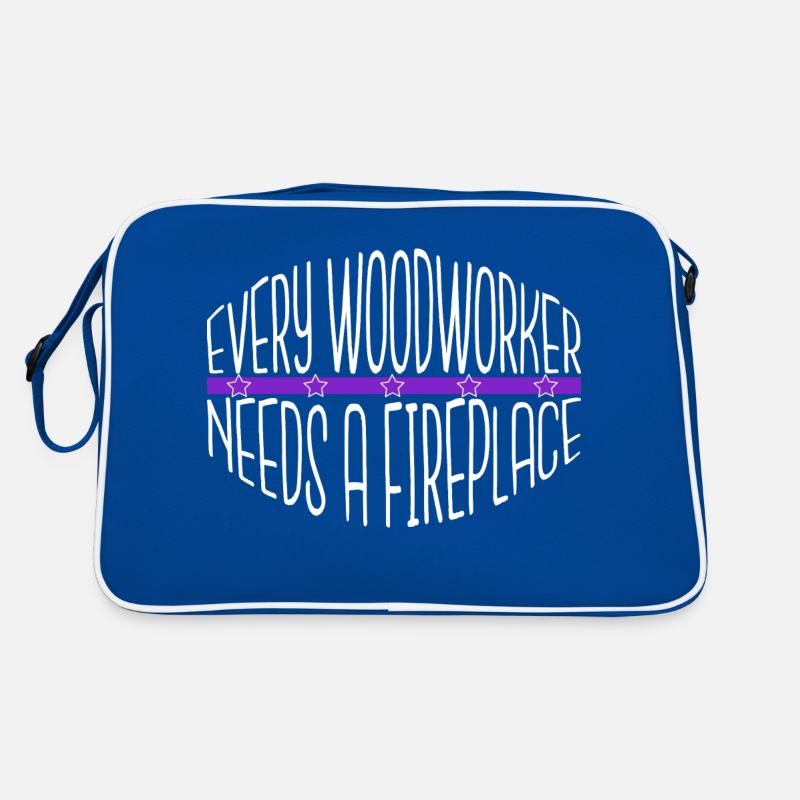 tree feller logging felling present Retro Bag