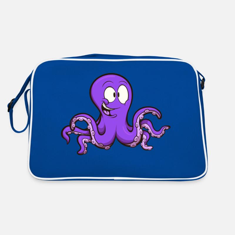 Pieuvre mignonne Sac Retro