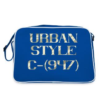 URBAN STYLE - Retro Bag - blue/white - Back