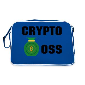 Bitcoin Trading Crypto Stocks - Sac Retro - bleu/blanc - Dos