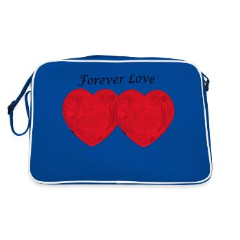 Amour pour toujours - Sac Retro - bleu/blanc - Dos