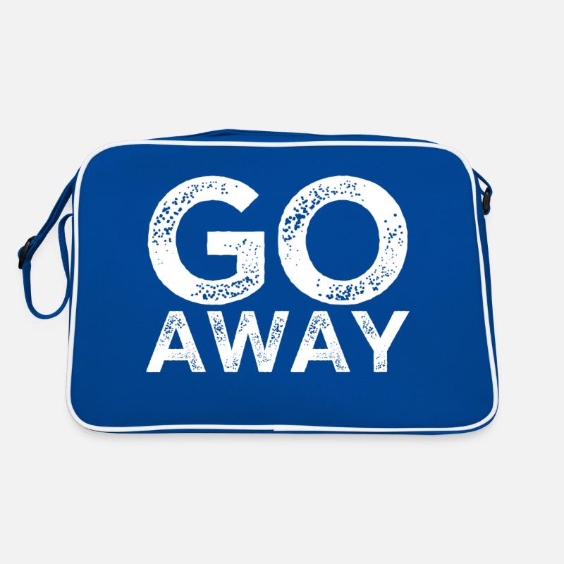 Geh weg Retro Tasche