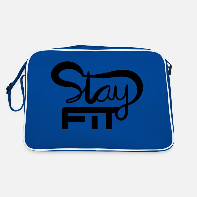 RESTEZ EN FORME ÉCRIT À LA MAIN Sac Retro