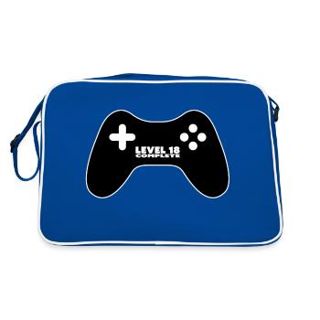 Level 18 Complete - Gamepad - Player - Retro Bag - blue/white - Back