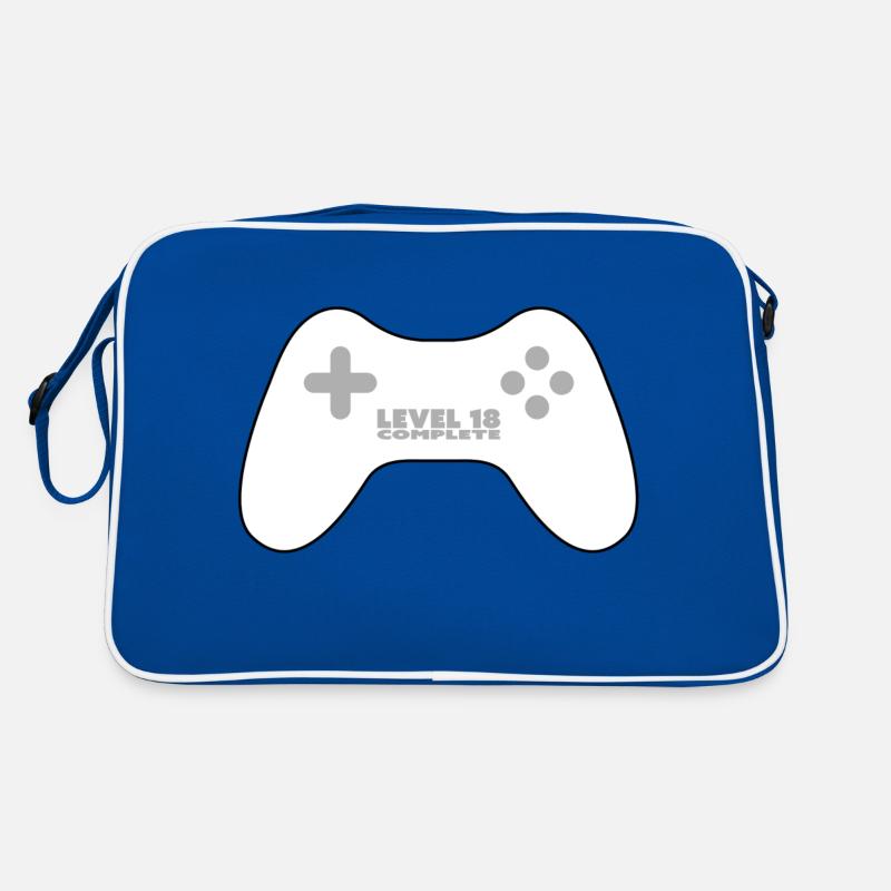 Level 18 completed - white gamepad, gamepad Retro Bag