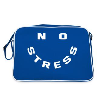 No stress - Retro Bag - blue/white - Back