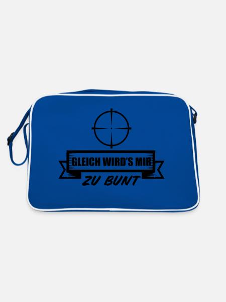 Paintball Airsoft - Retro Tasche - Blau/Weiß