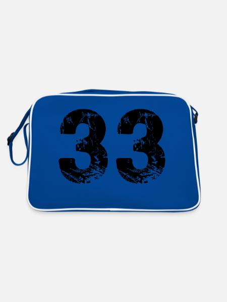 33 - Retro Bag - blue/white - Back