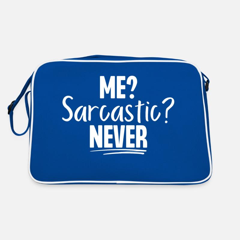 Ich Sarkastisch nie Retro Tasche