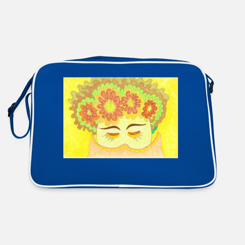 JasminEs World - Retro Tasche - Blau/Weiß