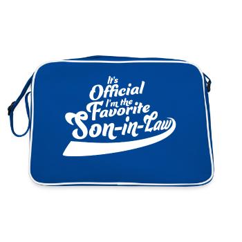 C’est officiel, je suis le gendre préféré qui dit - Sac Retro - bleu/blanc - Dos