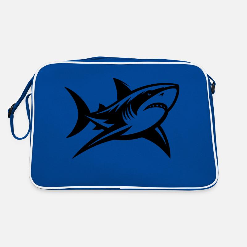 Deep Sea Shark Meets Tattoo Sharp and Stylish Retro Bag