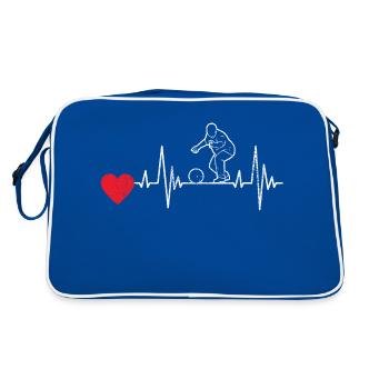 Bowling Bowling Cone Bowler Gift Bowling Ball - Retro Bag - blue/white - Back