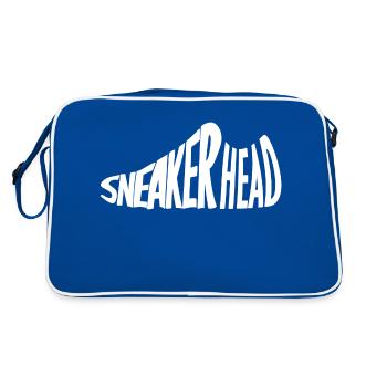Sneaker Head White - Retro Bag - blue/white - Back
