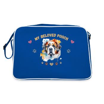 My beloved pooch G6 WE - Retro Bag - blue/white - Back