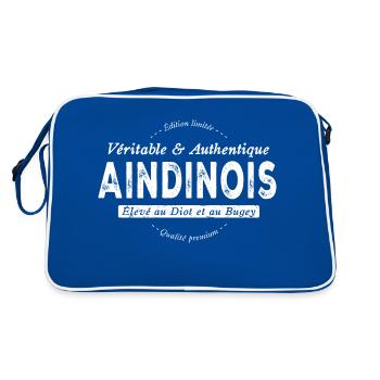 Aindinois de l'Ain - Sac Retro - bleu/blanc - Dos