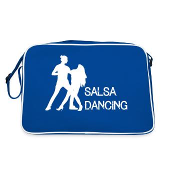 Dancing Dance Music - Retro Bag - blue/white - Back