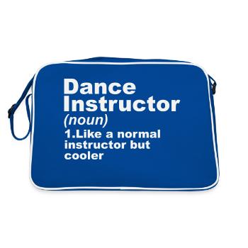 Dance Instructor Definition - Retro Bag - blue/white - Back