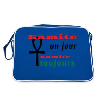 Kamite un jour Kamite toujours - Sac Retro - bleu/blanc - Dos