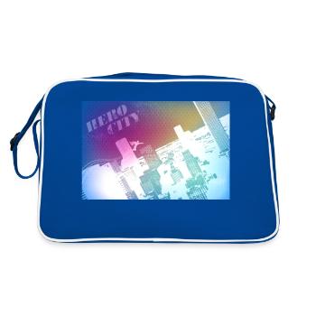 Cité des héros - Sac Retro - bleu/blanc - Dos