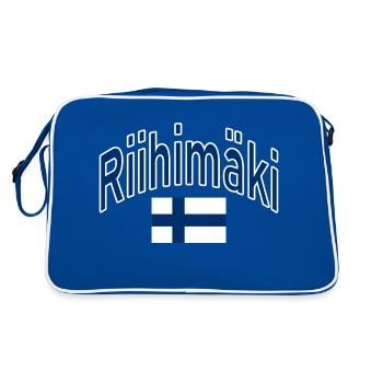Riihimäki drapeau finlandais - Sac Retro - bleu/blanc - Dos
