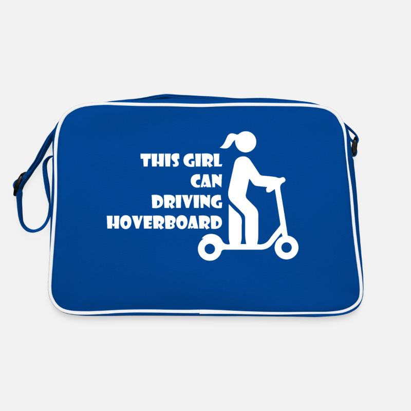E-Scooter Roller Scooter - Sac Retro - bleu/blanc