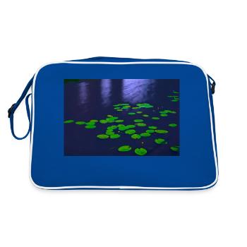 Testnetzwerk - Retro Tasche - Blau/Weiß - Hinten