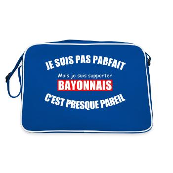 I'm not perfect, I'm a Bayonne supporter - Retro Bag - blue/white - Back