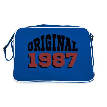 Original 1987 - Retro Tasche - Blau/Weiß - Hinten