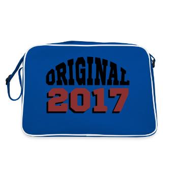 Original 2017 - Retro Tasche - Blau/Weiß - Hinten