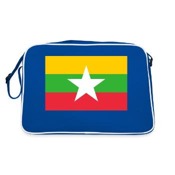 Myanmar - Retro Bag - blue/white - Back