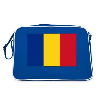 Roumanie - Sac Retro - bleu/blanc - Dos