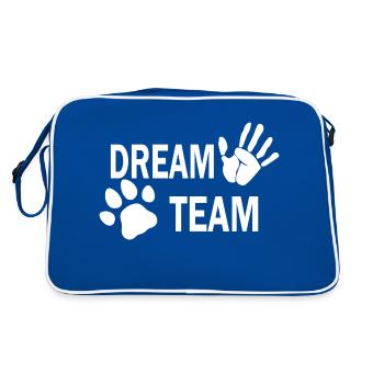 Chien chien - Sac Retro - bleu/blanc - Dos