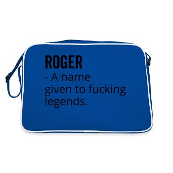 Roger a Name Given to Fucking Legends - Retro Bag - blue/white - Back