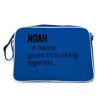 Noah a Name Given to Fucking Legends - Retro Bag - blue/white - Back