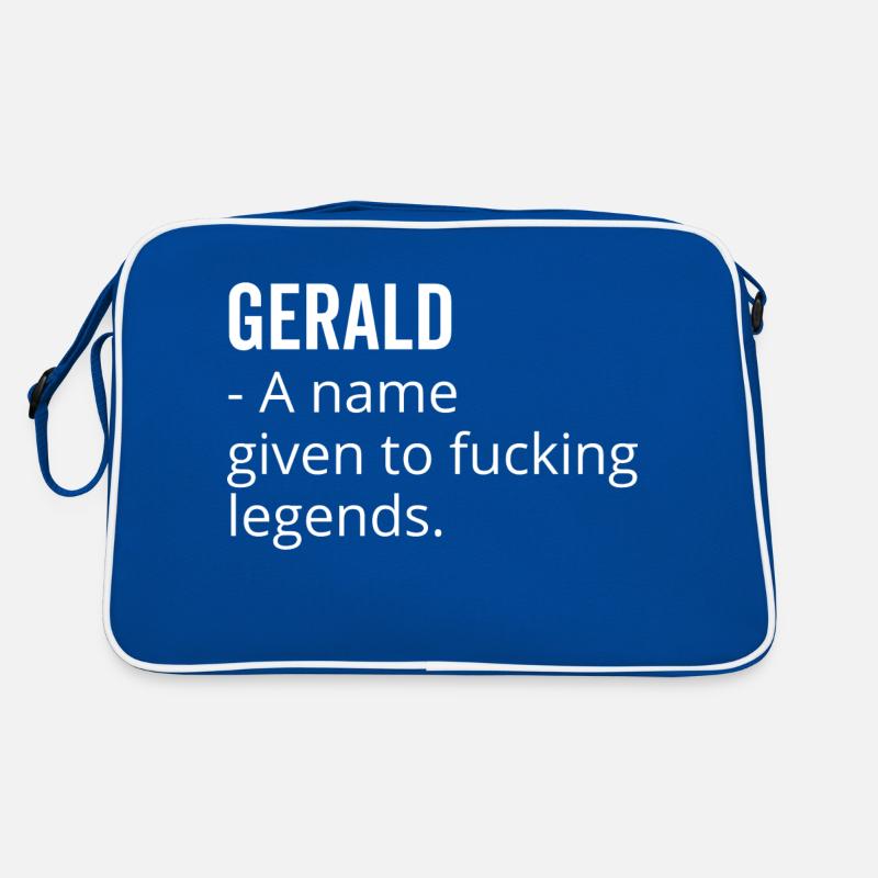 Gerald ein Name, der Fucking Legends gegeben wurde Retro Tasche
