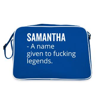 Samantha un nom donné à Fucking Legends - Sac Retro - bleu/blanc - Dos