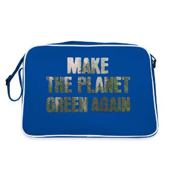 Green Planet - Retro Bag - blue/white - Back