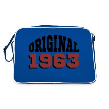 Original 1963 - Retro Tasche - Blau/Weiß - Hinten