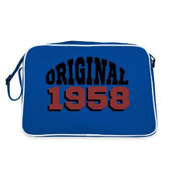 Original 1958 - Retro Tasche - Blau/Weiß - Hinten