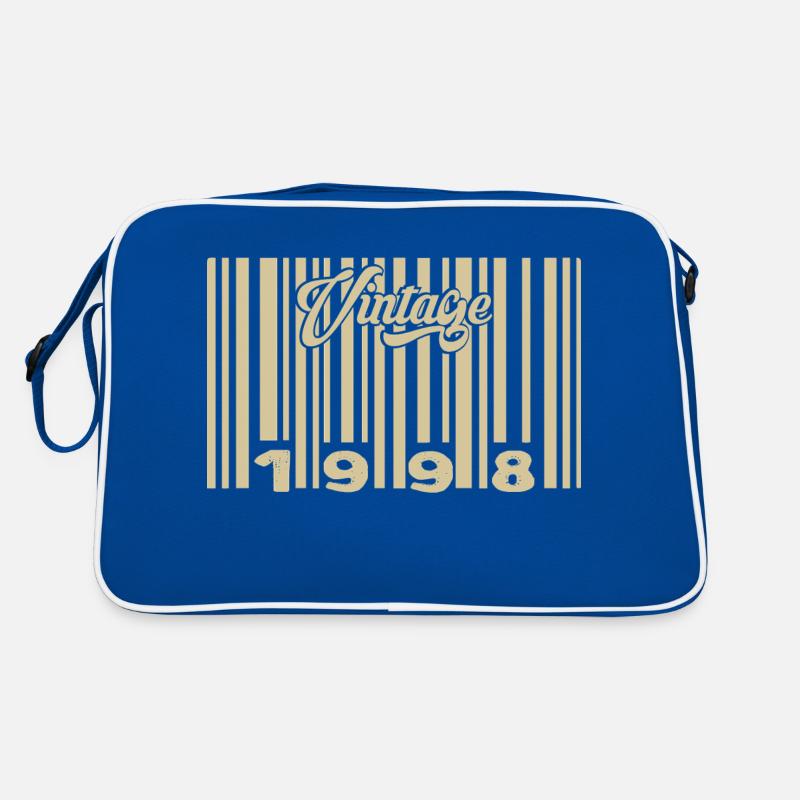 Vintage 1998 Barcode 1998: Year 2025. Retro Bag